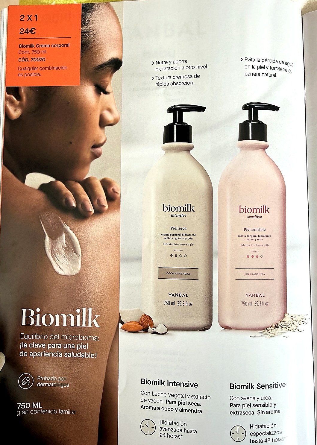 Cremas corporales Biomilk